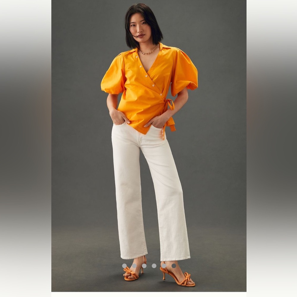 Edwin White Wide Leg Jeans